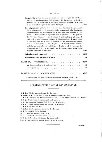 Informazioni sociali pubblicazione mensile curata dall'Ufficio corrispondente di Roma dell'Ufficio internazionale del lavoro, Ginevra