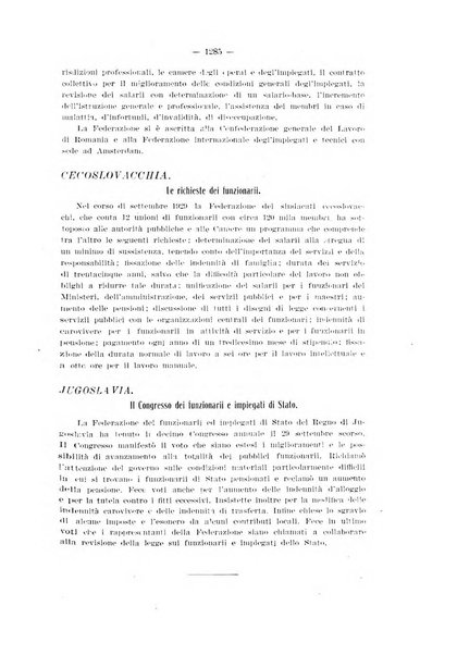 Informazioni sociali pubblicazione mensile curata dall'Ufficio corrispondente di Roma dell'Ufficio internazionale del lavoro, Ginevra