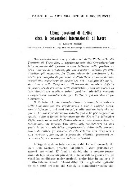 Informazioni sociali pubblicazione mensile curata dall'Ufficio corrispondente di Roma dell'Ufficio internazionale del lavoro, Ginevra