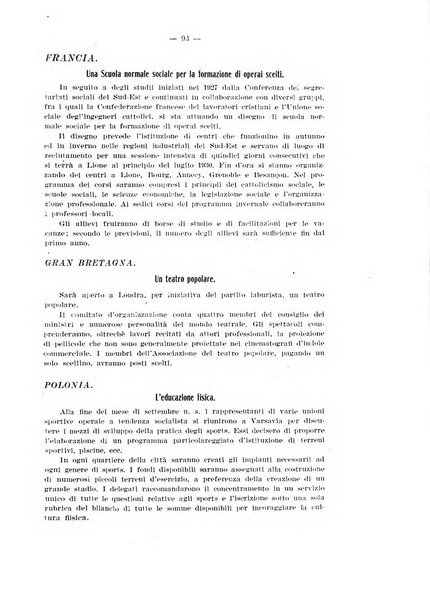 Informazioni sociali pubblicazione mensile curata dall'Ufficio corrispondente di Roma dell'Ufficio internazionale del lavoro, Ginevra