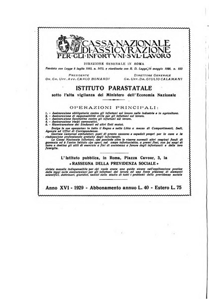 Informazioni sociali pubblicazione mensile curata dall'Ufficio corrispondente di Roma dell'Ufficio internazionale del lavoro, Ginevra