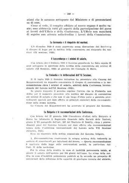 Informazioni sociali pubblicazione mensile curata dall'Ufficio corrispondente di Roma dell'Ufficio internazionale del lavoro, Ginevra