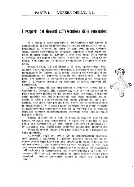 Informazioni sociali pubblicazione mensile curata dall'Ufficio corrispondente di Roma dell'Ufficio internazionale del lavoro, Ginevra