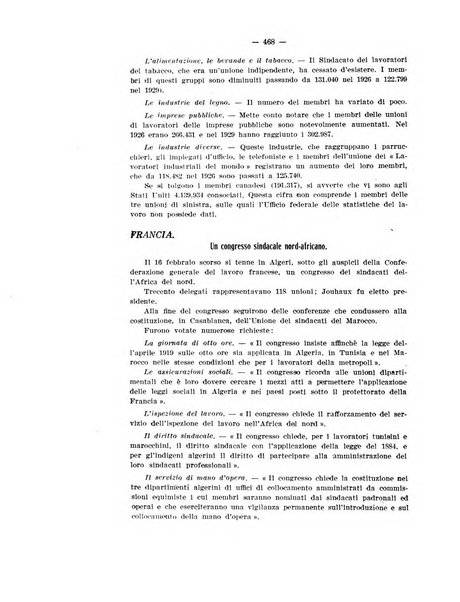 Informazioni sociali pubblicazione mensile curata dall'Ufficio corrispondente di Roma dell'Ufficio internazionale del lavoro, Ginevra