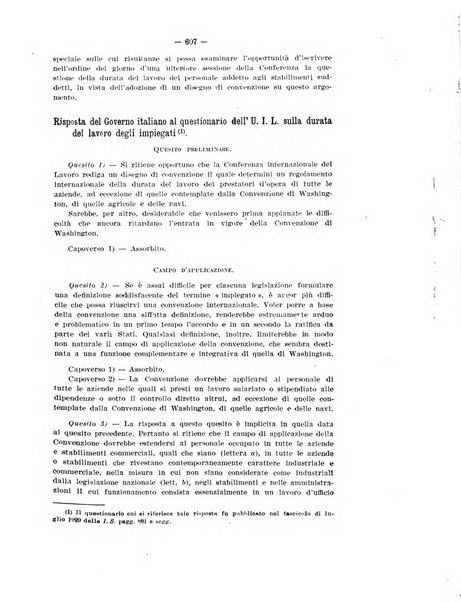 Informazioni sociali pubblicazione mensile curata dall'Ufficio corrispondente di Roma dell'Ufficio internazionale del lavoro, Ginevra