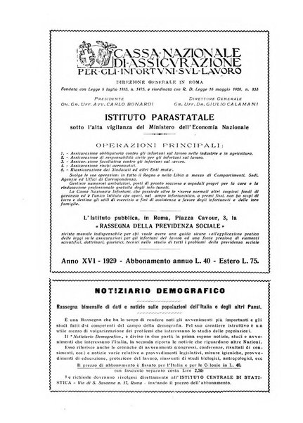 Informazioni sociali pubblicazione mensile curata dall'Ufficio corrispondente di Roma dell'Ufficio internazionale del lavoro, Ginevra