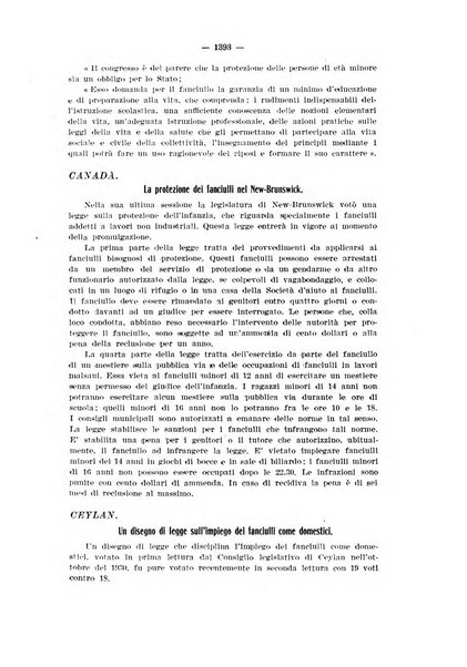 Informazioni sociali pubblicazione mensile curata dall'Ufficio corrispondente di Roma dell'Ufficio internazionale del lavoro, Ginevra