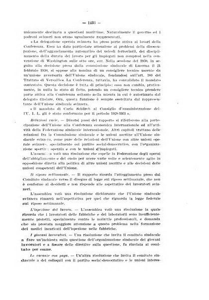 Informazioni sociali pubblicazione mensile curata dall'Ufficio corrispondente di Roma dell'Ufficio internazionale del lavoro, Ginevra