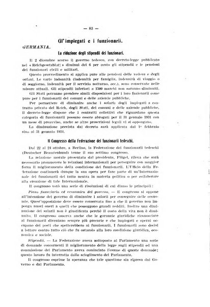 Informazioni sociali pubblicazione mensile curata dall'Ufficio corrispondente di Roma dell'Ufficio internazionale del lavoro, Ginevra