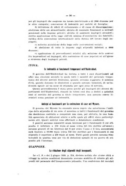 Informazioni sociali pubblicazione mensile curata dall'Ufficio corrispondente di Roma dell'Ufficio internazionale del lavoro, Ginevra