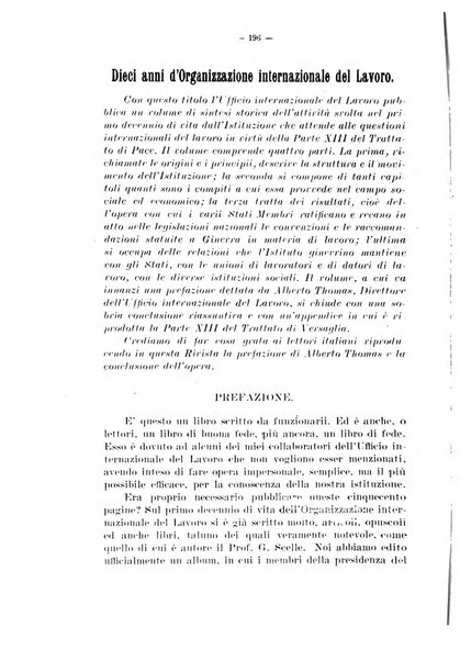 Informazioni sociali pubblicazione mensile curata dall'Ufficio corrispondente di Roma dell'Ufficio internazionale del lavoro, Ginevra