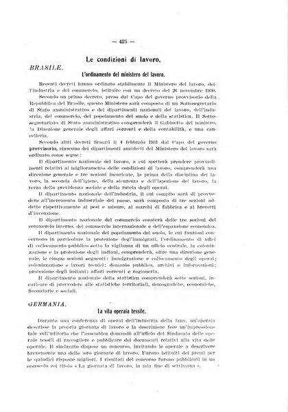 Informazioni sociali pubblicazione mensile curata dall'Ufficio corrispondente di Roma dell'Ufficio internazionale del lavoro, Ginevra