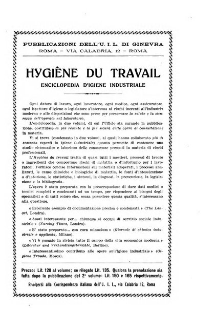 Informazioni sociali pubblicazione mensile curata dall'Ufficio corrispondente di Roma dell'Ufficio internazionale del lavoro, Ginevra