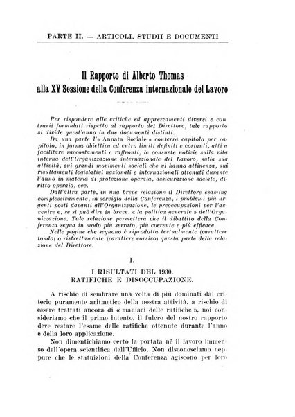 Informazioni sociali pubblicazione mensile curata dall'Ufficio corrispondente di Roma dell'Ufficio internazionale del lavoro, Ginevra