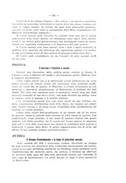 Informazioni sociali pubblicazione mensile curata dall'Ufficio corrispondente di Roma dell'Ufficio internazionale del lavoro, Ginevra