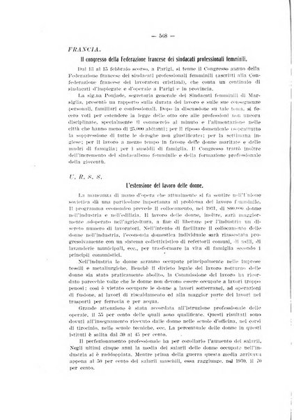 Informazioni sociali pubblicazione mensile curata dall'Ufficio corrispondente di Roma dell'Ufficio internazionale del lavoro, Ginevra