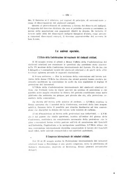 Informazioni sociali pubblicazione mensile curata dall'Ufficio corrispondente di Roma dell'Ufficio internazionale del lavoro, Ginevra