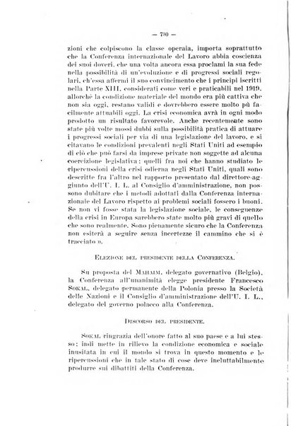 Informazioni sociali pubblicazione mensile curata dall'Ufficio corrispondente di Roma dell'Ufficio internazionale del lavoro, Ginevra