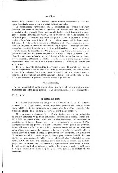 Informazioni sociali pubblicazione mensile curata dall'Ufficio corrispondente di Roma dell'Ufficio internazionale del lavoro, Ginevra