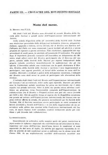 Informazioni sociali pubblicazione mensile curata dall'Ufficio corrispondente di Roma dell'Ufficio internazionale del lavoro, Ginevra