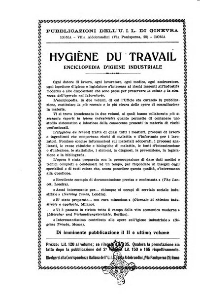 Informazioni sociali pubblicazione mensile curata dall'Ufficio corrispondente di Roma dell'Ufficio internazionale del lavoro, Ginevra