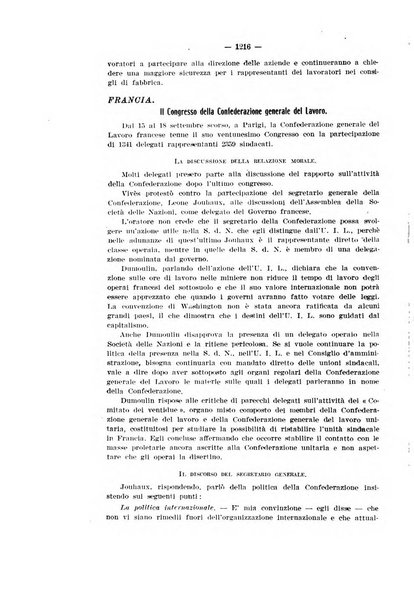 Informazioni sociali pubblicazione mensile curata dall'Ufficio corrispondente di Roma dell'Ufficio internazionale del lavoro, Ginevra