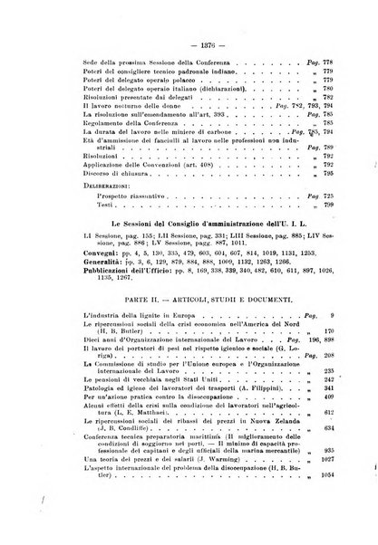 Informazioni sociali pubblicazione mensile curata dall'Ufficio corrispondente di Roma dell'Ufficio internazionale del lavoro, Ginevra