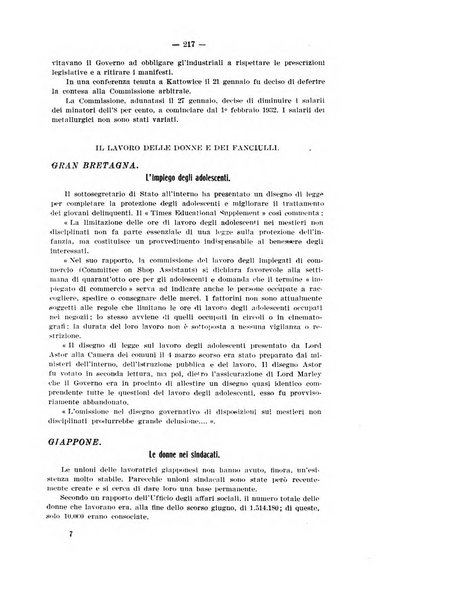 Informazioni sociali pubblicazione mensile curata dall'Ufficio corrispondente di Roma dell'Ufficio internazionale del lavoro, Ginevra