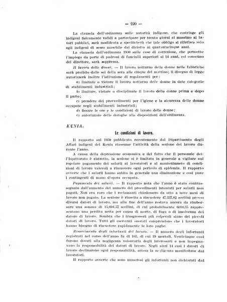 Informazioni sociali pubblicazione mensile curata dall'Ufficio corrispondente di Roma dell'Ufficio internazionale del lavoro, Ginevra