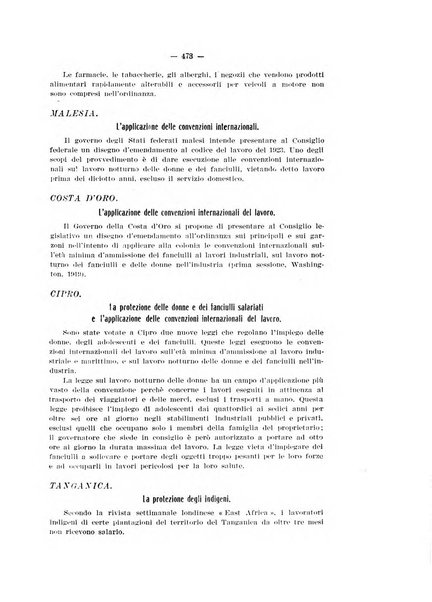 Informazioni sociali pubblicazione mensile curata dall'Ufficio corrispondente di Roma dell'Ufficio internazionale del lavoro, Ginevra