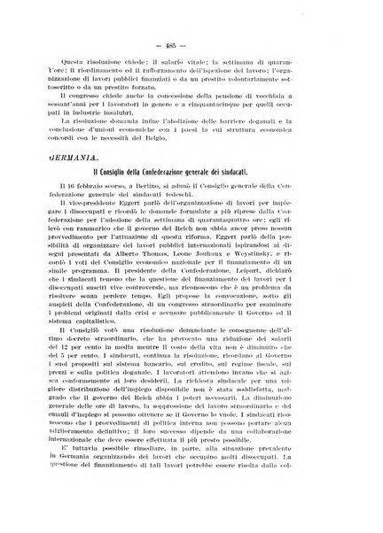 Informazioni sociali pubblicazione mensile curata dall'Ufficio corrispondente di Roma dell'Ufficio internazionale del lavoro, Ginevra