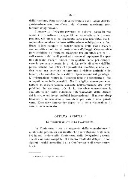 Informazioni sociali pubblicazione mensile curata dall'Ufficio corrispondente di Roma dell'Ufficio internazionale del lavoro, Ginevra