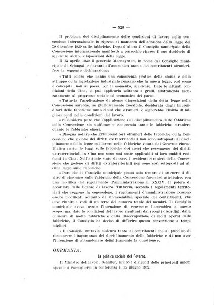 Informazioni sociali pubblicazione mensile curata dall'Ufficio corrispondente di Roma dell'Ufficio internazionale del lavoro, Ginevra