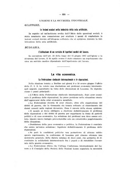 Informazioni sociali pubblicazione mensile curata dall'Ufficio corrispondente di Roma dell'Ufficio internazionale del lavoro, Ginevra