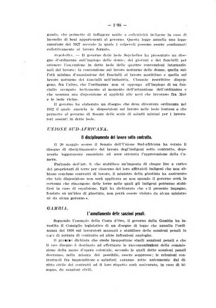 Informazioni sociali pubblicazione mensile curata dall'Ufficio corrispondente di Roma dell'Ufficio internazionale del lavoro, Ginevra