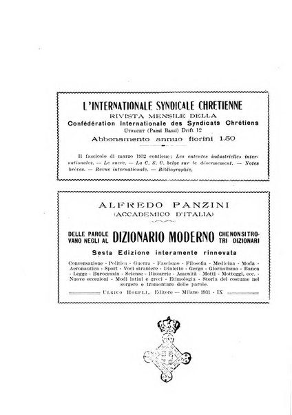 Informazioni sociali pubblicazione mensile curata dall'Ufficio corrispondente di Roma dell'Ufficio internazionale del lavoro, Ginevra