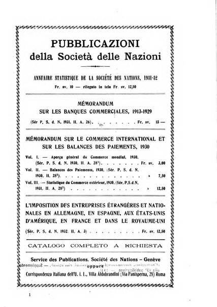 Informazioni sociali pubblicazione mensile curata dall'Ufficio corrispondente di Roma dell'Ufficio internazionale del lavoro, Ginevra