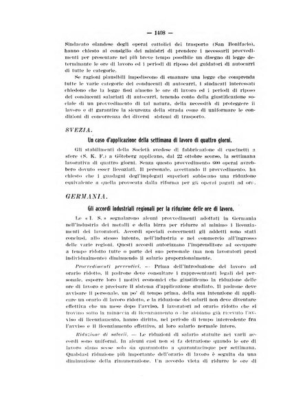 Informazioni sociali pubblicazione mensile curata dall'Ufficio corrispondente di Roma dell'Ufficio internazionale del lavoro, Ginevra