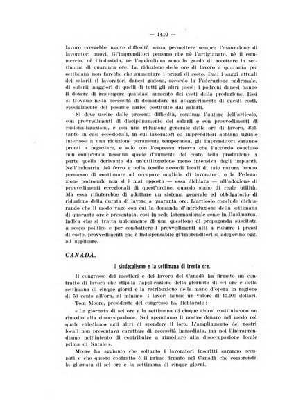 Informazioni sociali pubblicazione mensile curata dall'Ufficio corrispondente di Roma dell'Ufficio internazionale del lavoro, Ginevra