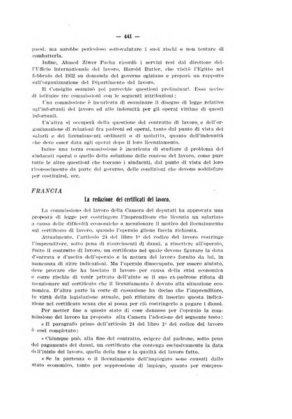 Informazioni sociali pubblicazione mensile curata dall'Ufficio corrispondente di Roma dell'Ufficio internazionale del lavoro, Ginevra