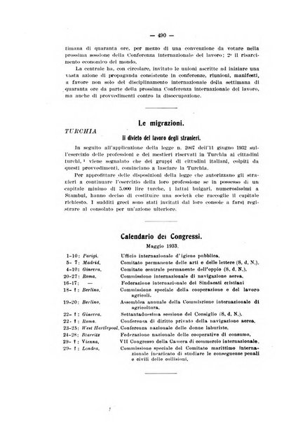 Informazioni sociali pubblicazione mensile curata dall'Ufficio corrispondente di Roma dell'Ufficio internazionale del lavoro, Ginevra