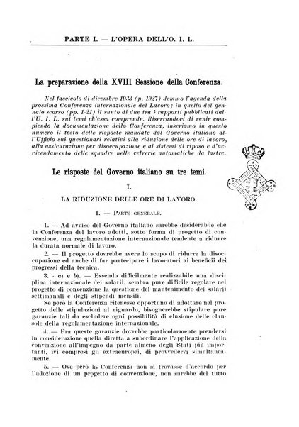 Informazioni sociali pubblicazione mensile curata dall'Ufficio corrispondente di Roma dell'Ufficio internazionale del lavoro, Ginevra