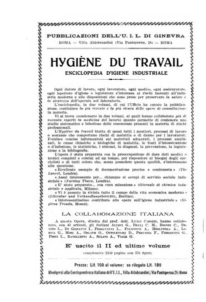 Informazioni sociali pubblicazione mensile curata dall'Ufficio corrispondente di Roma dell'Ufficio internazionale del lavoro, Ginevra