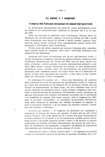 Informazioni sociali pubblicazione mensile curata dall'Ufficio corrispondente di Roma dell'Ufficio internazionale del lavoro, Ginevra