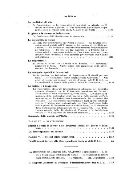 Informazioni sociali pubblicazione mensile curata dall'Ufficio corrispondente di Roma dell'Ufficio internazionale del lavoro, Ginevra