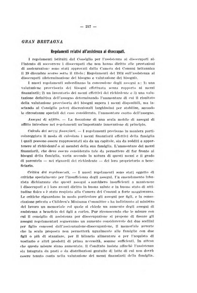 Informazioni sociali pubblicazione mensile curata dall'Ufficio corrispondente di Roma dell'Ufficio internazionale del lavoro, Ginevra