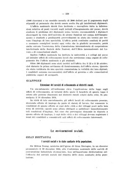 Informazioni sociali pubblicazione mensile curata dall'Ufficio corrispondente di Roma dell'Ufficio internazionale del lavoro, Ginevra