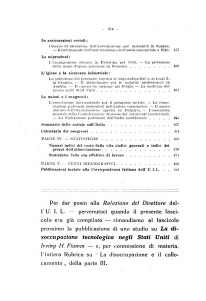 Informazioni sociali pubblicazione mensile curata dall'Ufficio corrispondente di Roma dell'Ufficio internazionale del lavoro, Ginevra