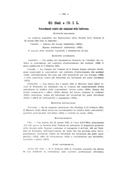 Informazioni sociali pubblicazione mensile curata dall'Ufficio corrispondente di Roma dell'Ufficio internazionale del lavoro, Ginevra