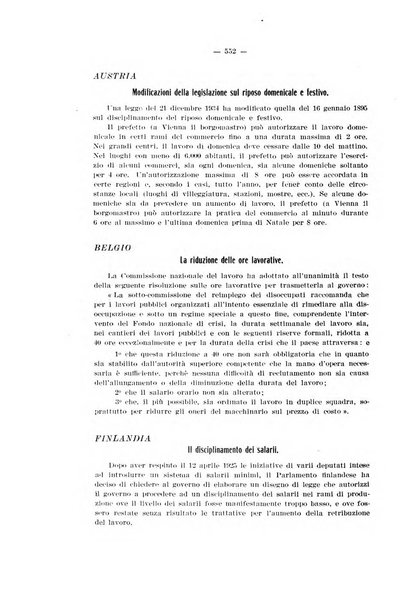 Informazioni sociali pubblicazione mensile curata dall'Ufficio corrispondente di Roma dell'Ufficio internazionale del lavoro, Ginevra